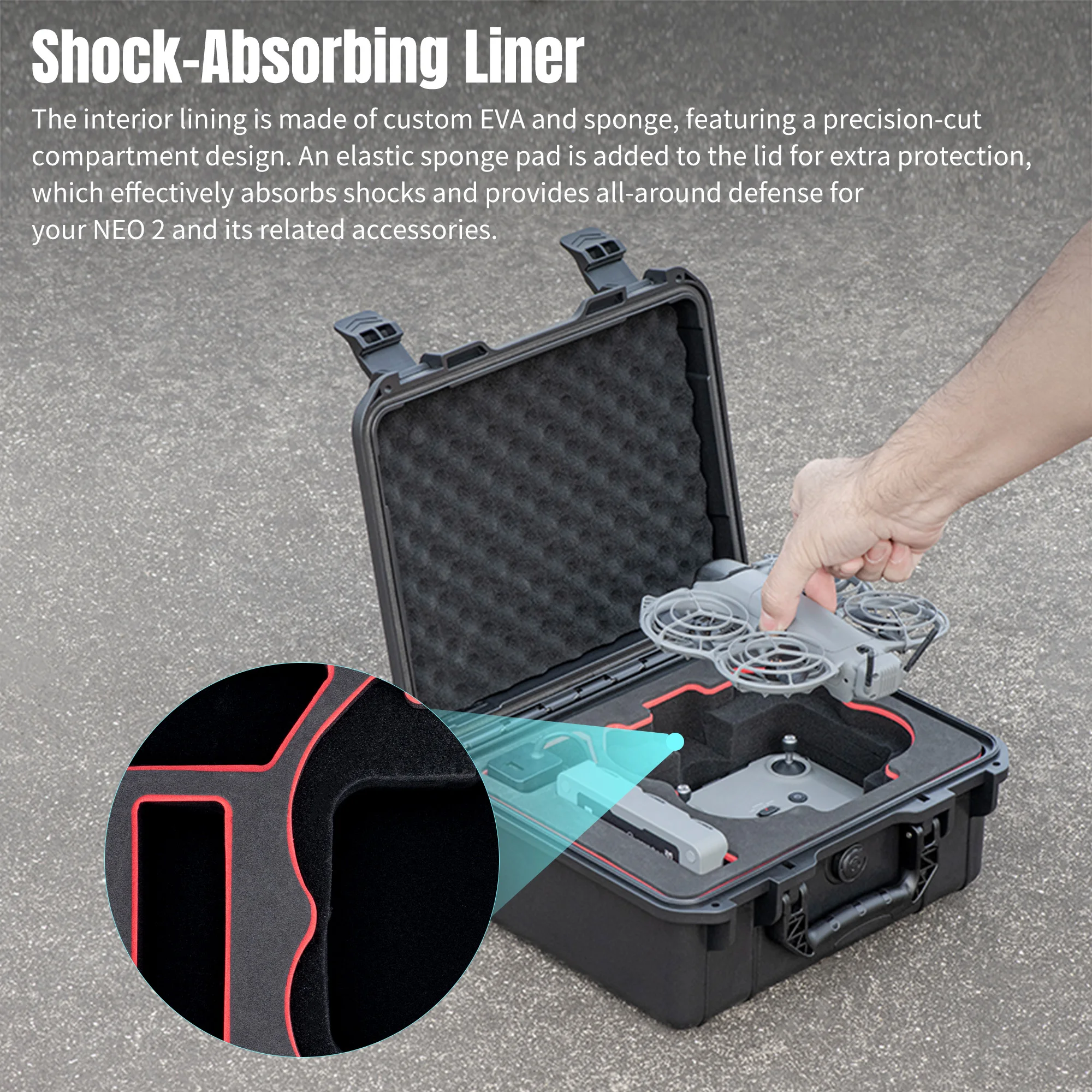 Für DJI Neo 2 Tragbare Aufbewa – Drone Hard Shell Case Bewertung und Preis